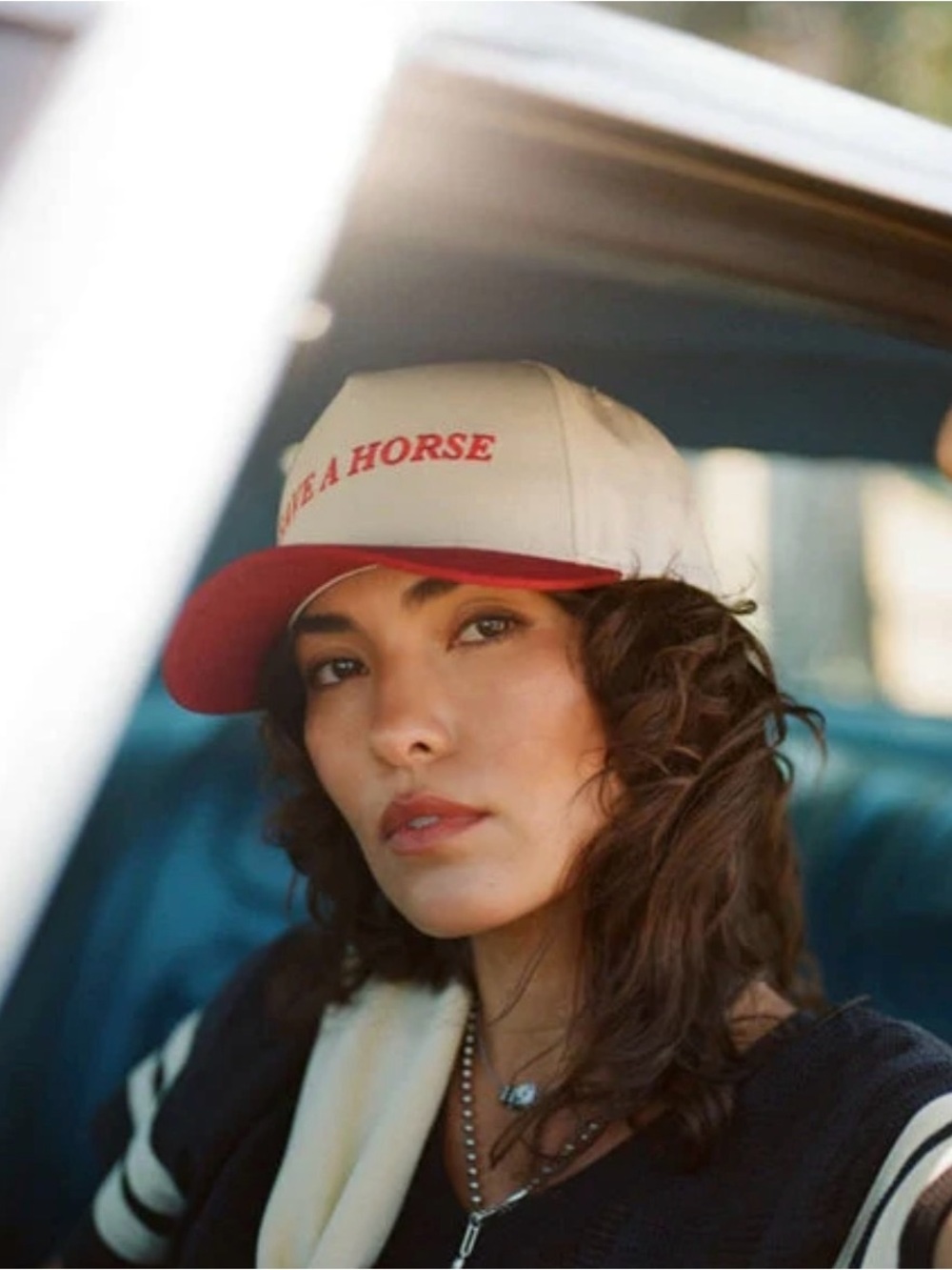 Brixton Save A Horse MP Snapback Crimson/Off White